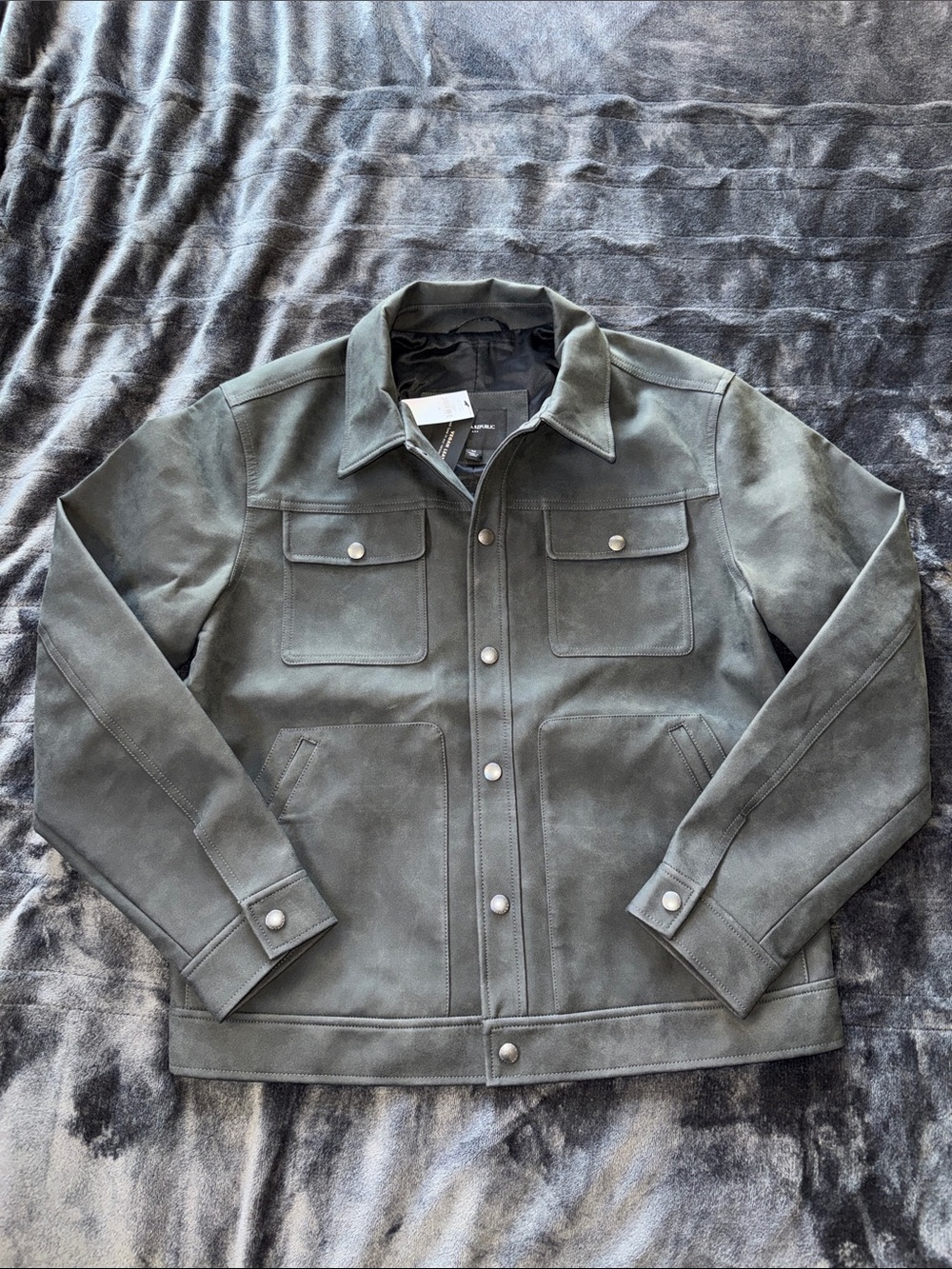 BR FACTORY VEGAN LEATHER TRUCKER - M